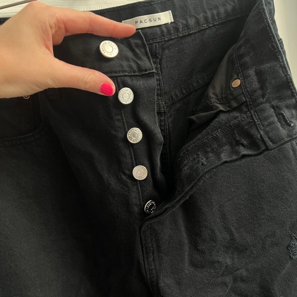 PACSUN Super Wide Leg Distressed Baggy Jean - Picture 5 of 8